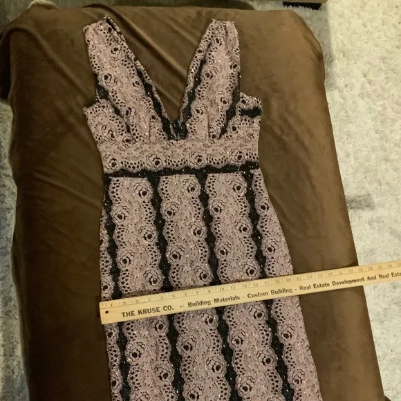 618 Pink Black M Dress Sparkly lined dress Wedding dress Party Date Balletcore - Picture 5 of 6